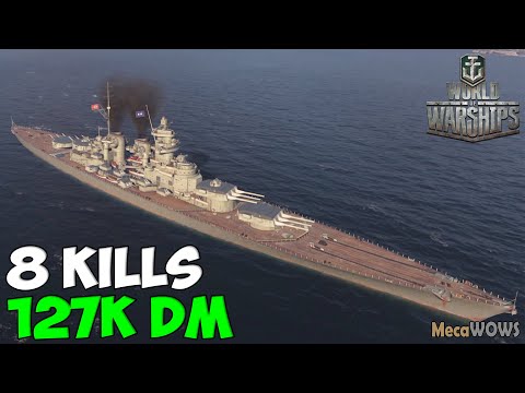 World of WarShips | Großer Kurfürst | 8 KILLS | 127K Damage - Replay Gameplay 4K 60 fps