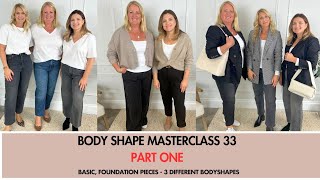 Part 1 - The Best Basic Foundation Capsule Wardrobe Pieces. Body Shape Masterclass 33.