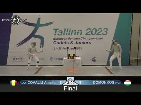 European Championships 2023 CWS - GOLD - Amalia Covaliu ROU v Emese Domonkos HUN