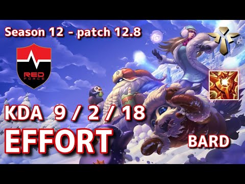 【KRサーバー/GM】NS Effort バード(Bard) VS パイク(Pyke) SUP - Patch12.8 KR Ranked【LoL】