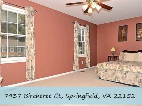 7937 Birchtree Ct, Springfield, VA 22152- Springfield Townhome for Sale
