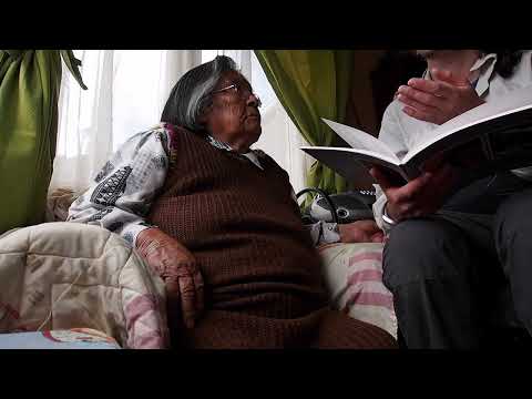 Cristina Calderón teaches me saying "I love you" in the Yaghan language (Puerto Williams, Chile)