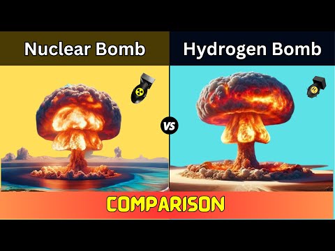 Nuclear Bomb vs Hydrogen Bomb | Hydrogen Bomb | Atomic Bomb | Comparison | Fission vs Fusion