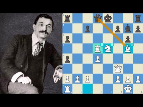 3 BRILLIANT Moves in ONE Game | Emanuel Lasker Wins in 19 Moves