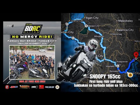 Team BDRC 800 kilometers No Mercy Ride | Snoopy’s 165cc first long ride Unli piga