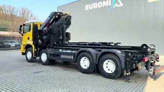 Hook lift MAN TGS 35.520 TGS 35.520 8x4 Abrollkipper + Kran HIAB 548-8 baru | Gambar 4 - Autoline