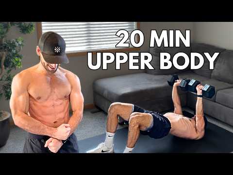 20 Min UPPER BODY DUMBBELL WORKOUT at Home | FOLLOW ALONG
