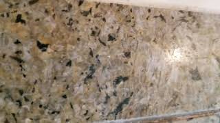 Hard Water Spot Removal from granite shower