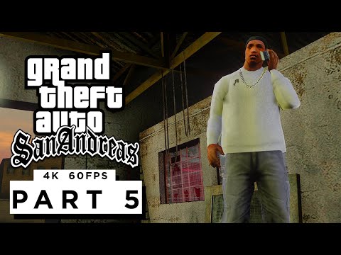 GTA SAN ANDREAS Walkthrough Gameplay Part 5 - (PC 4K 60FPS) RTX 3090 MAX SETTINGS
