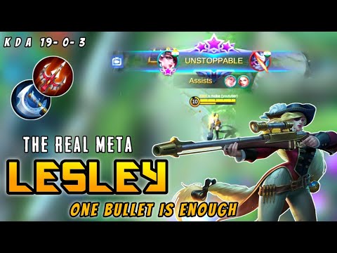 Lesley The Real Meta | Lesley One Shot Kill Hyper Gameplay & Build By X Moba ~ Mobile Legends