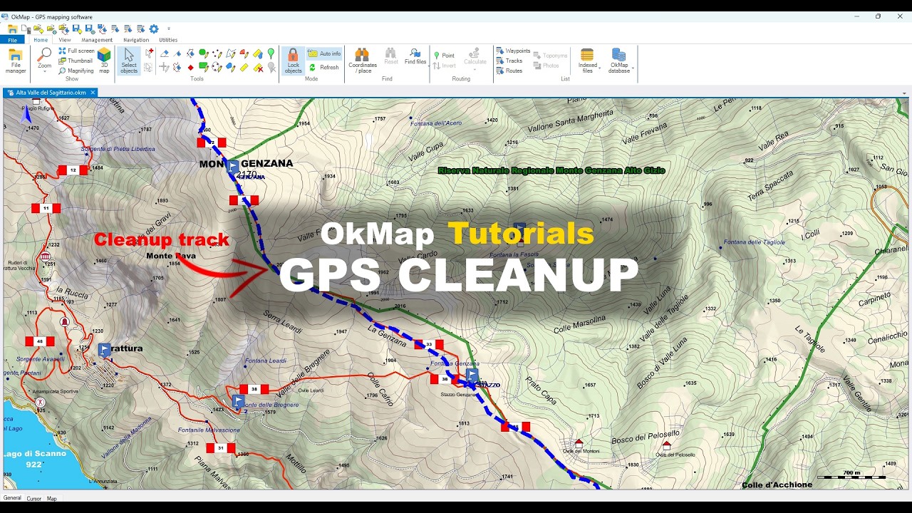 OkMap Tutorial - Cleaning and Analyzing a GPS Track (DEM, GPX, Elevation)