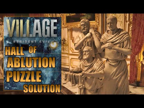 Resident Evil Village - Hall of Ablution Puzzle Solution in Dimitrescu’s Castle Location