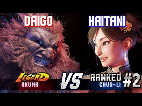 SF6 ▰ DAIGO (Akuma) vs HAITANI (#2 Ranked Chun-Li) ▰ High Level Gameplay