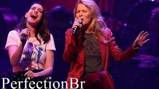 Anne Hathaway and Kelli singing Get Happy/Happy days are here again - Hillary Clinton Fundraiser