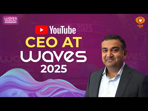 YouTube CEO Neal Mohan speaks at the inauguration of WAVES 2025 in Mumbai