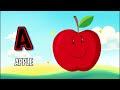 ABC Song For Kids A For Apple Alphabet Song With Colorful Animations For Toddlers Preschoolers