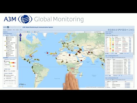 A3M Global Monitoring - das webbasierte Kriseninformations-, Kommunikations- und Managementsystem.