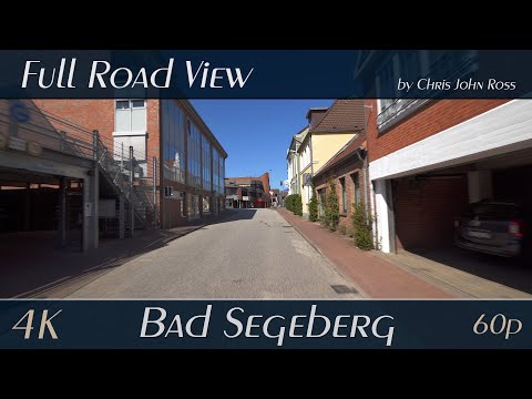 Bad Segeberg, Germany: Lübecker Landstraße, Am Weinhof, Oldesloer Straße, Kirchstraße - 4K Ultra HD