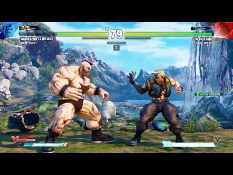 SFV~ Nash (masterMITSURUGI) vs. Zangief (ultracloudx)  HD