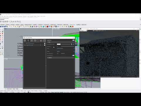 V Ray 3 for Rhino 6 lesson 7 Dome Light and HDRI Background