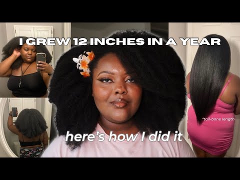 How I Grew 12 inches in One Year and How You Can, Too| how to grow long 4c natural hair