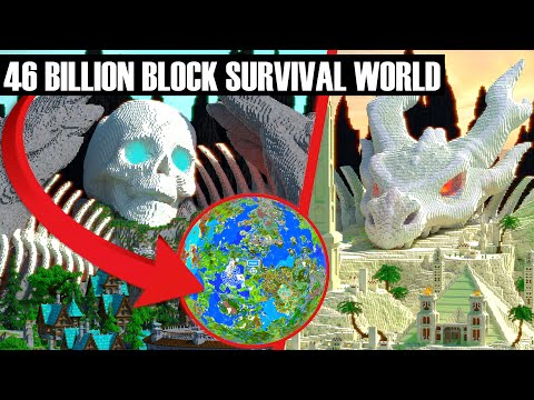 I Built The World's Largest Minecraft Survival MMORPG!
