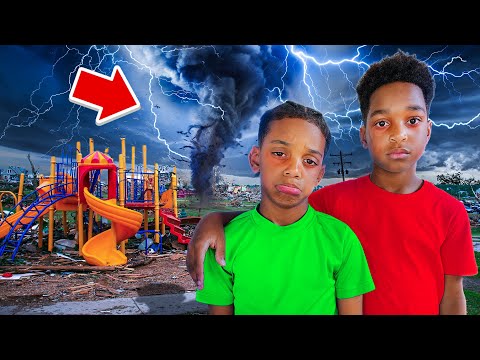 DJ & KYRIE’S PLAYGROUND GOT DESTROYED BY THE TORNADO 🌪️