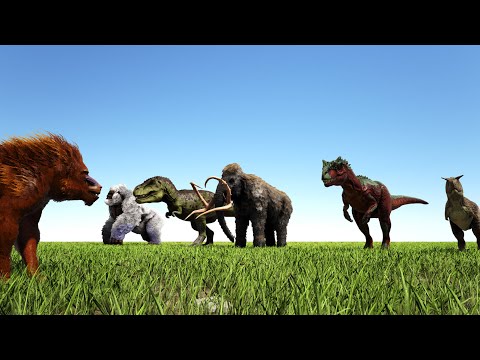 Dinopithecus vs Ark Creatures | Ark Battle