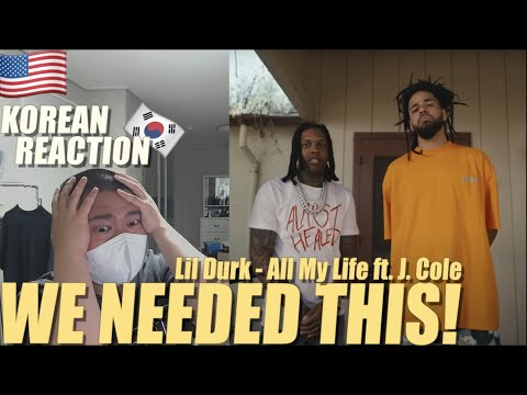 🇺🇸🇰🇷🔥Korean Hiphop Junkie react to Lil Durk - All My Life ft. J. Cole (ENG SUB)