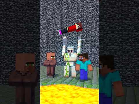 Steve And Mikey & JJ Running Away From Lava Trap! I Funny Animaton