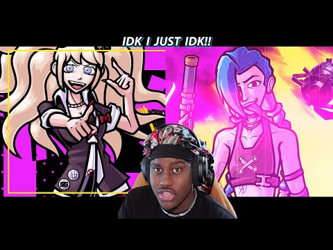 NeglectDK Reacts To Jinx vs Junko Enoshima - RAP BATTLE!
