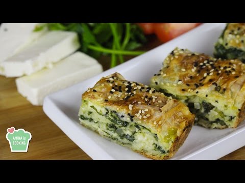 البرك التركية بالجبنة و السبانخ - الحلقة 136 - Amina is Cooking