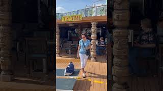 This cruise ship deck is absolutely insane #vacation #cruise #shorts