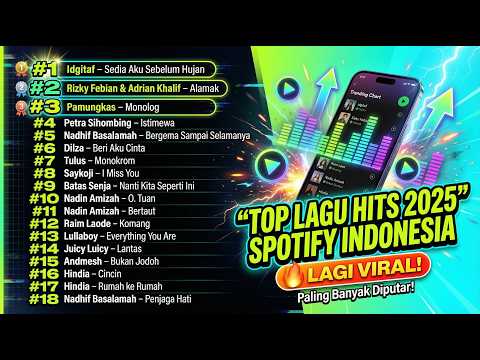 🔥 Daftar Top Lagu Hits Indonesia Terpopuler Spotify 2025 | Paling Banyak Diputar 🎧