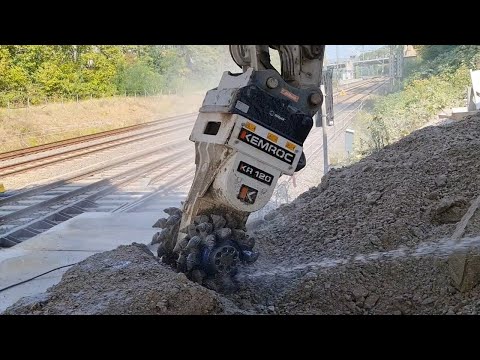 Demolition with KEMROC drum cutters