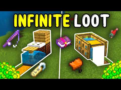 LA PIÙ FACILE fattoria di pesci AFK in Minecraft Bedrock 1.21!