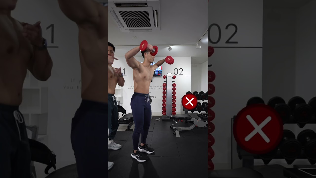 【サイドレイズ】How to do lateral raise（三角筋トレ）