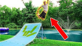 WE BUILT A MEGA RAMP!!
