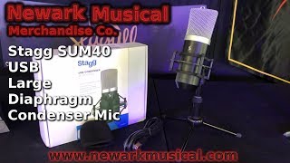 Video thumbnail for Stagg SUM40 USB Large Diaphragm Condenser Microphone by Newark Musical Merchandise co.