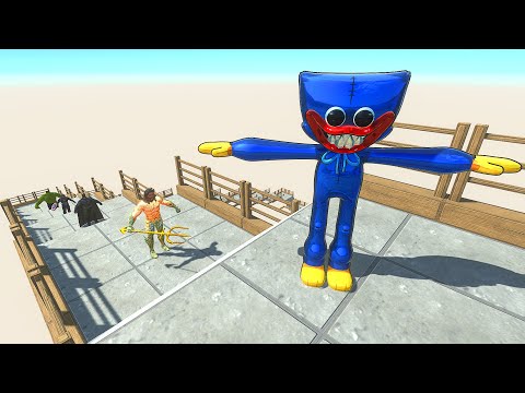 HUGGY WUGGY DEATH FALL - Animal Revolt Battle Simulator