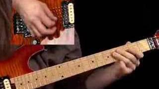 Rock Guitar Lesson - latin groove solo 2 - Trey Alexander