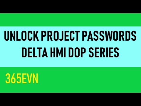 Service - Unlock Project Password Delta HMI DOP Series - Automation Tools