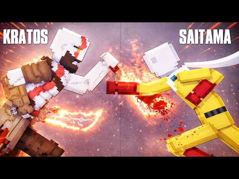 Saitama vs Kratos – The Ultimate God-Level Battle