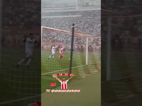 72' GOOOOOOOOOOL! ALEKSANDAR KATAI! Crvena zvezda - Partizan 2:1 #fkcz #derbi
