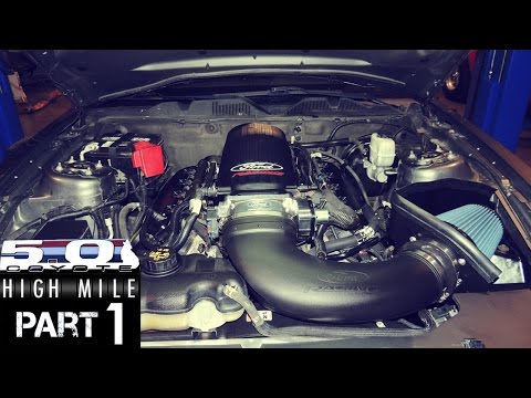 High Mile Coyote Mustang Episode 1: Induction, Oil Pump Gears, & Cooling Mods!