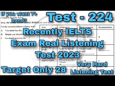 17 JANUARY HARD LISTENING TEST 2023 | IDP ACADEMIC LISTENING TEST 2023 | REAL LISTENING TEST 2023