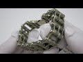 Видеообзор Серебряный браслет "Велосипедная цепь" 5100688