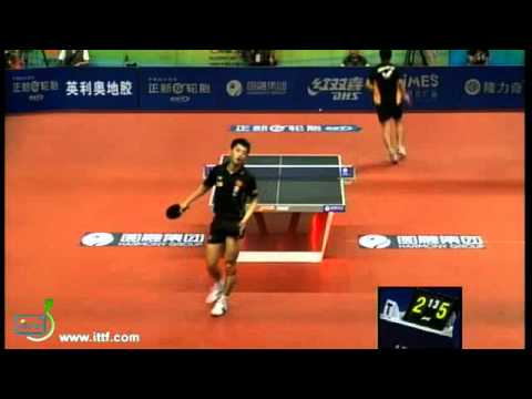 Harmony 2011 China Open - ZHANG Jike vs CHUANG Chih-Yuan (Game 5)