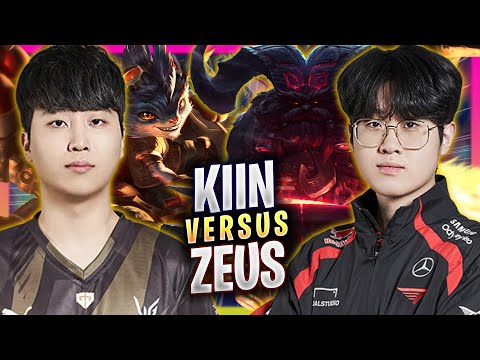 T1 ZEUS vs GEN KIIN! - T1 Zeus Plays Ornn TOP vs GEN Kiin Rumble! | Season 2024