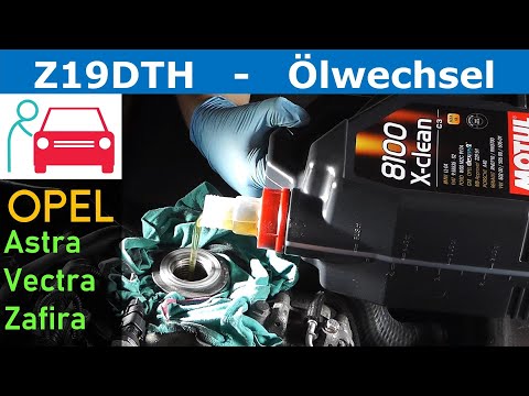 Ölwechsel beim Opel Astra H 1.9 CDTI Motor (Z19DTH) trotz defekter Ölablassschraube